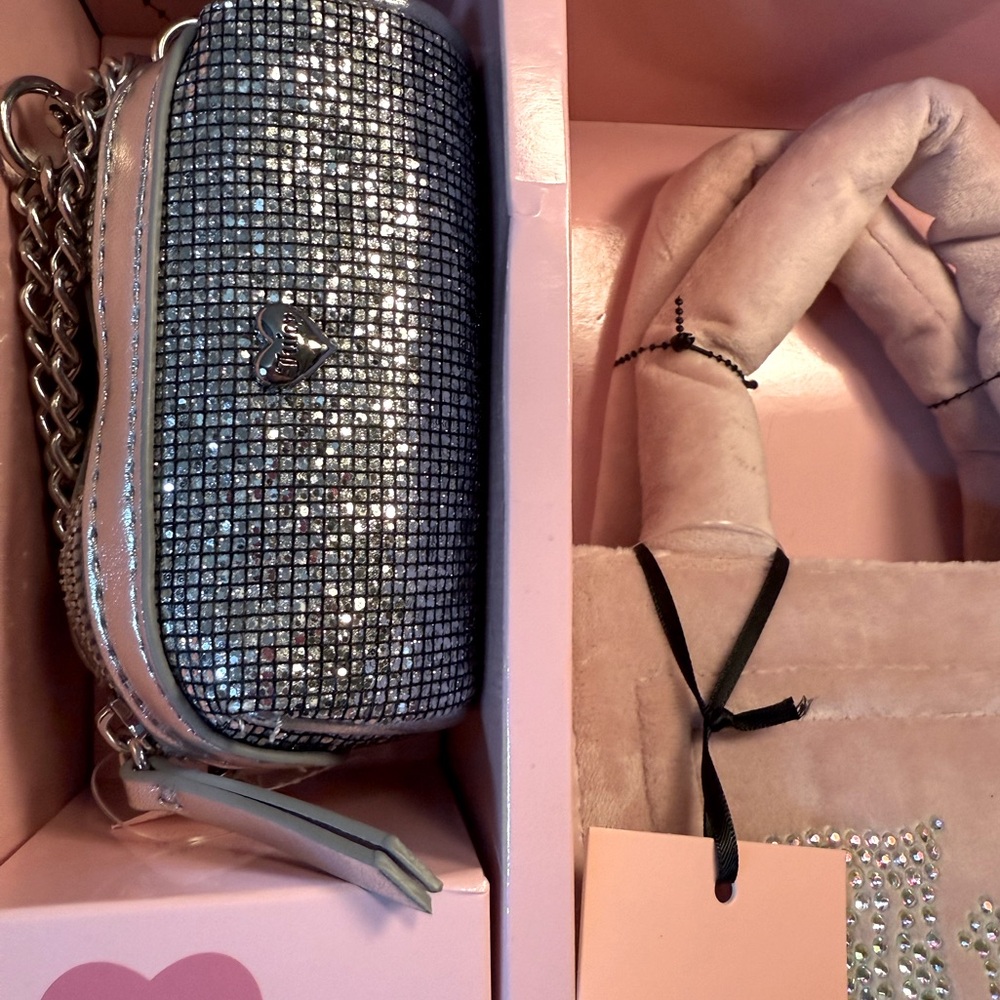Juicy Couture NWT Big Spender Mini Tote 3 Piece Gift Set Dusty Pink  (P163) - Picture 2 of 7